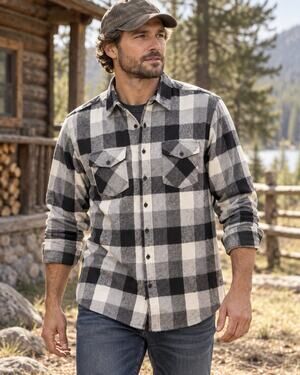 Winter Run Vintage Buffalo Plaid Flannel Shirt Men’s XL USA